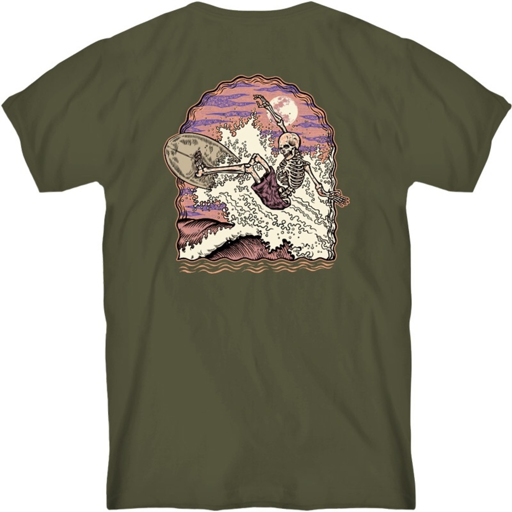 Skeletal Tee Military